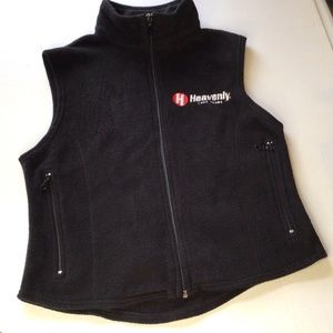 Lake Tahoe Heavenly Fleece vest, full zipper front, zips side pockets, unisex